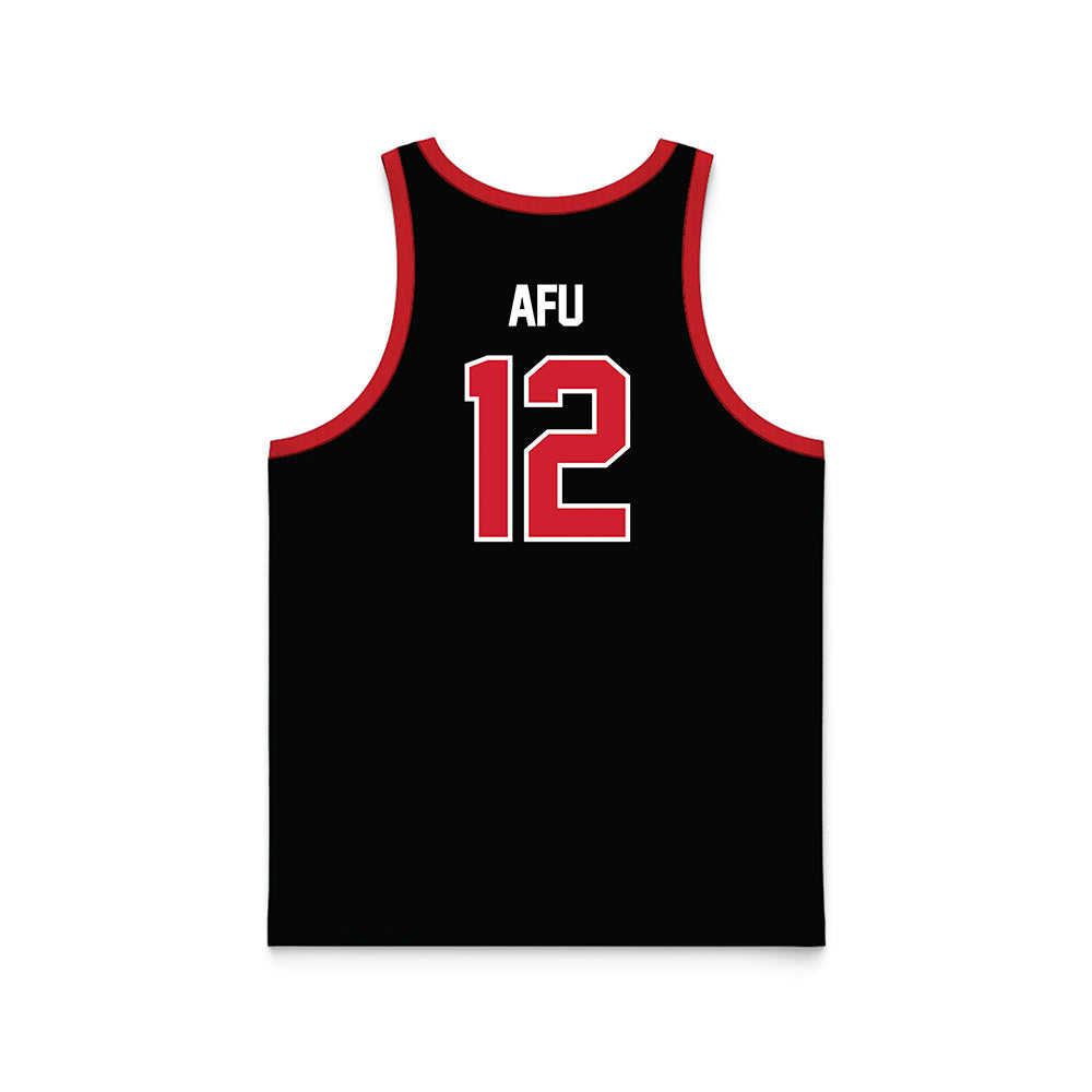UNLV - NCAA Women's Basketball : Ongolea Afu - Black Basketball Jersey-1