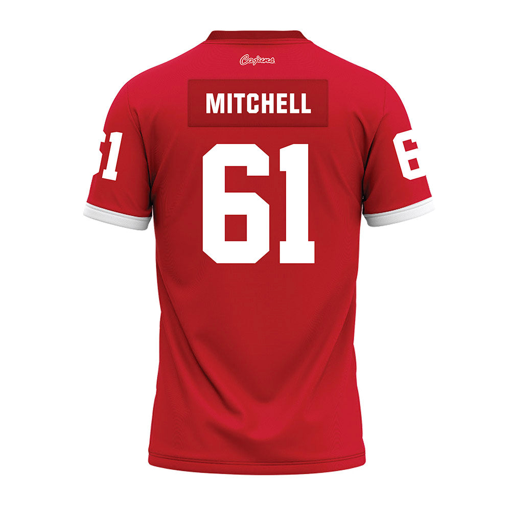 Louisiana - NCAA Football : Jayce Mitchell - Red Premium Football Jersey-1