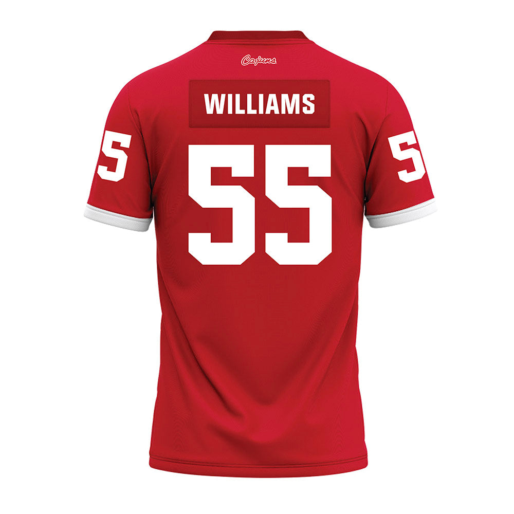 Louisiana - NCAA Football : Baylynn Williams - Red Premium Football Jersey-1