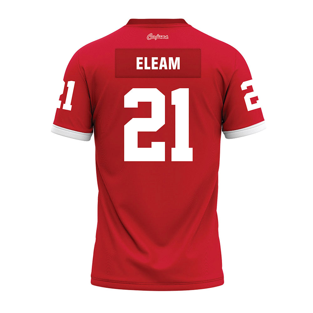 Louisiana - NCAA Football : Maurion Eleam - Red Premium Football Jersey-1