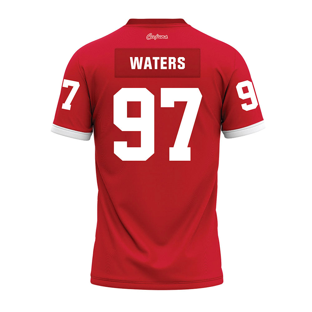 Louisiana - NCAA Football : Xavier Waters - Red Premium Football Jersey-1