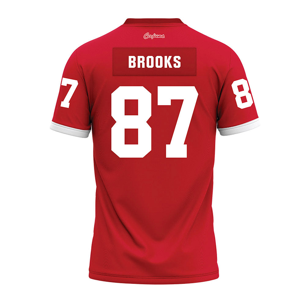 Louisiana - NCAA Football : Kristion Brooks - Red Premium Football Jersey-1