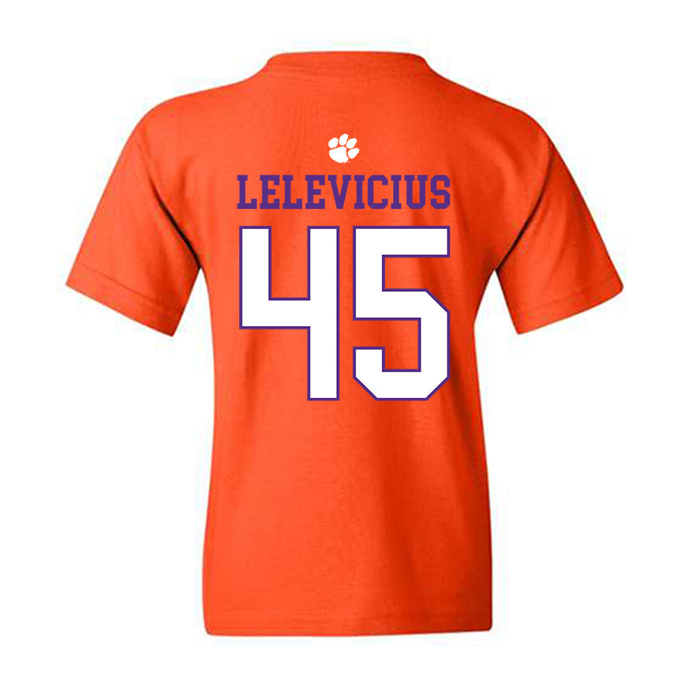 Clemson - NCAA Men's Basketball : Liutauras Lelevicius - Classic Shersey Youth T-Shirt-1