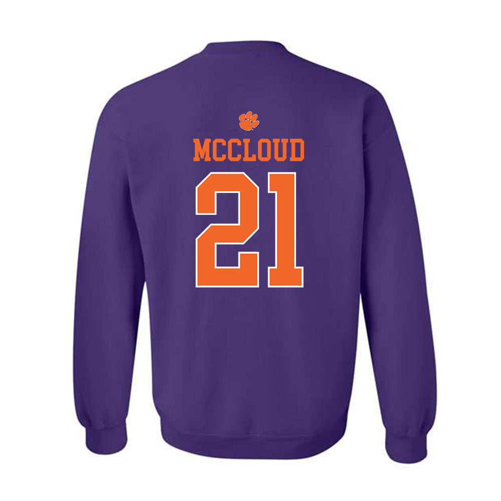Clemson - NCAA Football : Kobe McCloud - Classic Shersey Crewneck Sweatshirt-1