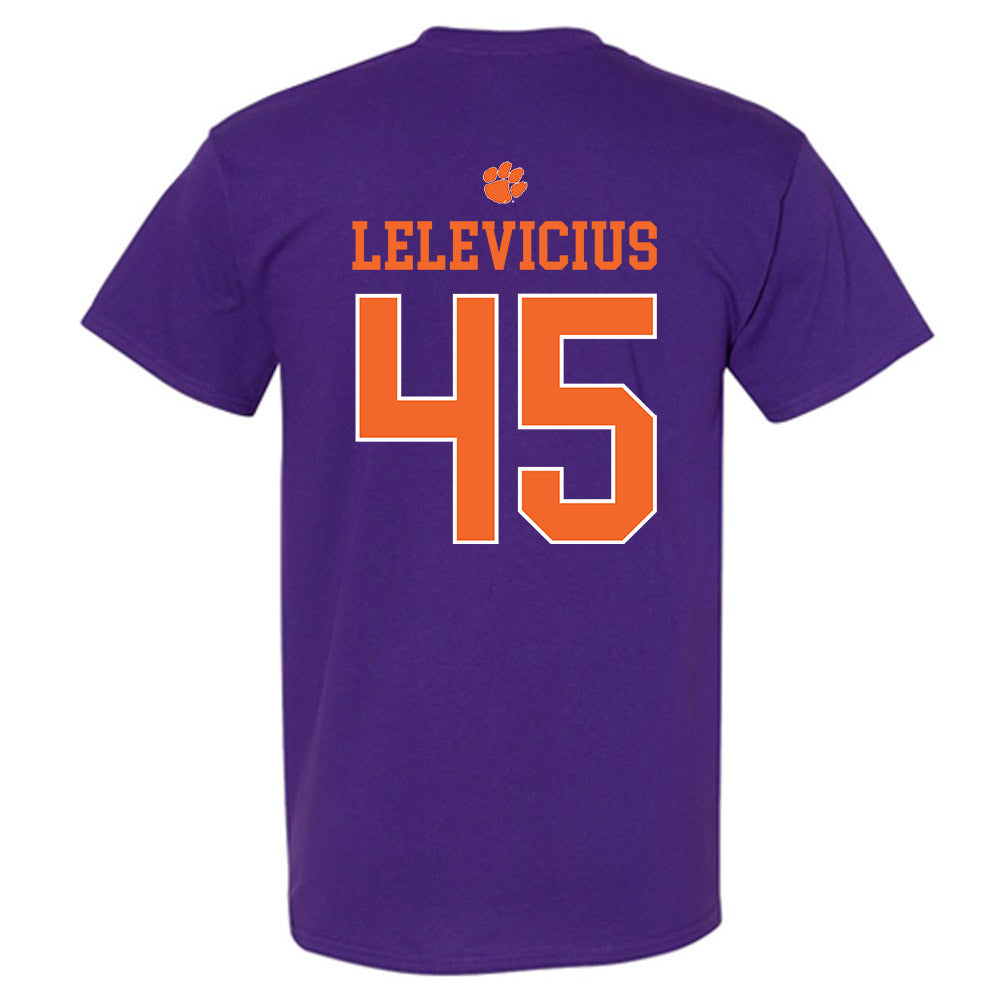 Clemson - NCAA Men's Basketball : Liutauras Lelevicius - Classic Shersey T-Shirt-1