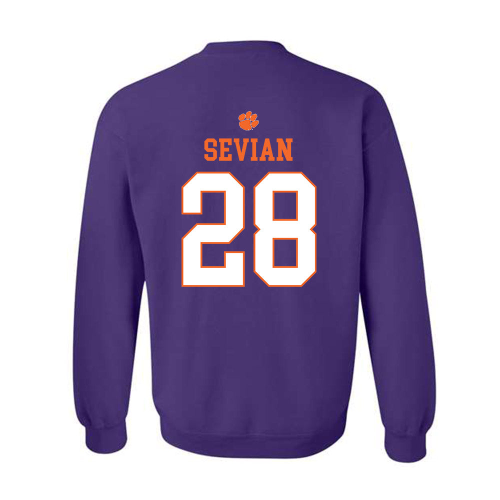 Clemson - NCAA Men's Soccer : Xander Sevian - Classic Shersey Crewneck Sweatshirt-1