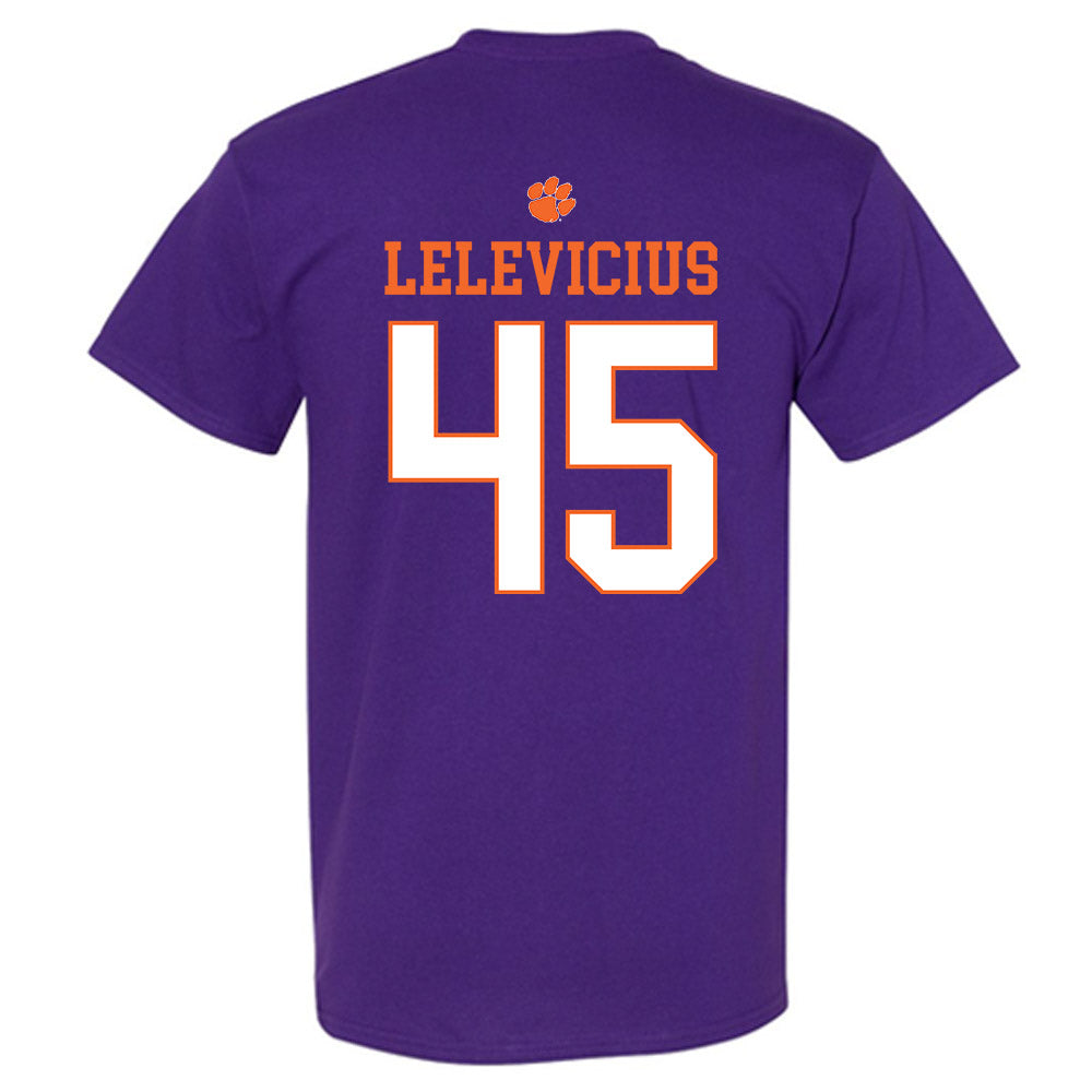 Clemson - NCAA Men's Basketball : Liutauras Lelevicius - Classic Shersey T-Shirt-1