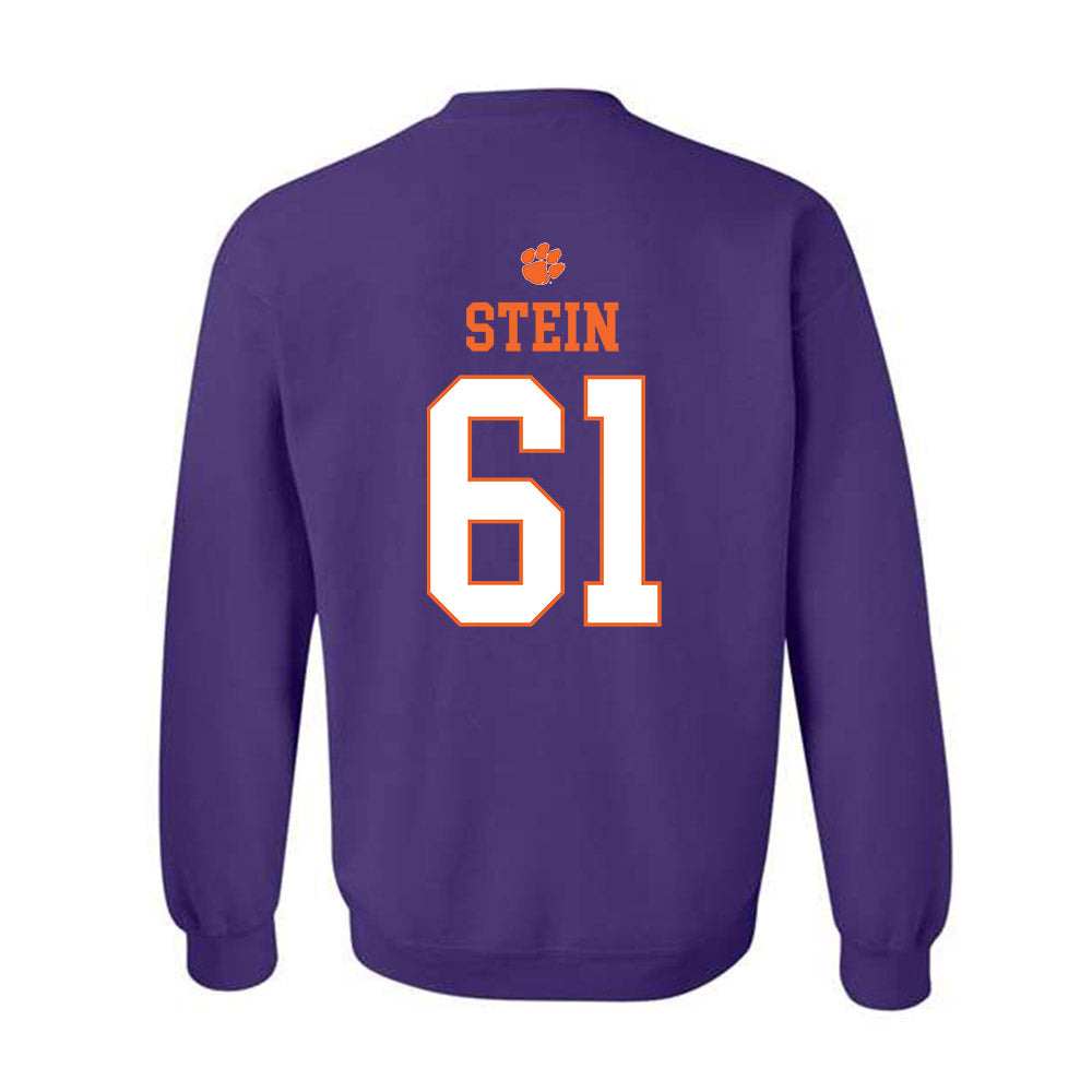 Clemson - NCAA Football : Danny Stein - Classic Shersey Crewneck Sweatshirt-1