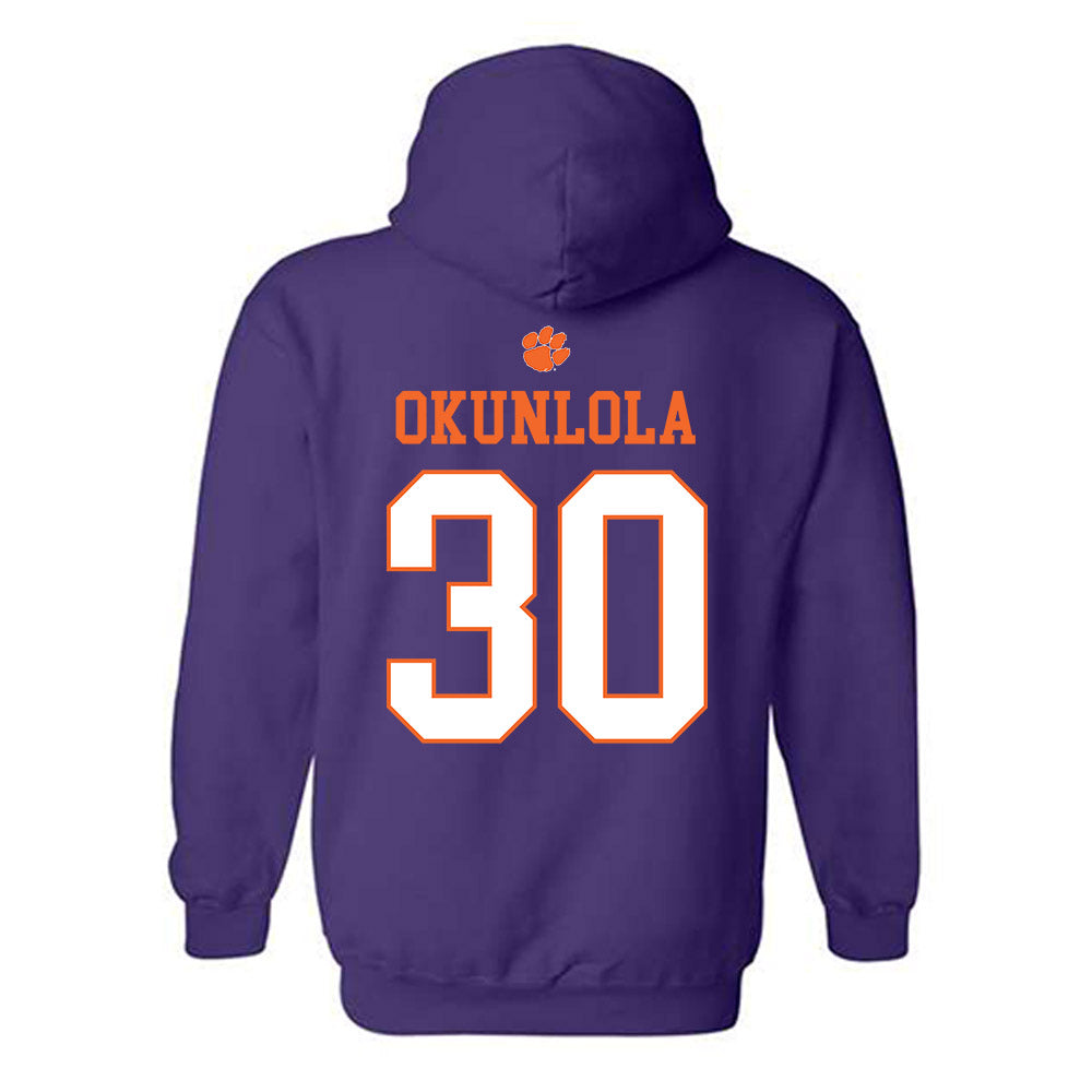 Clemson - NCAA Men's Soccer : Remi Okunlola - Classic Shersey Hooded Sweatshirt-1