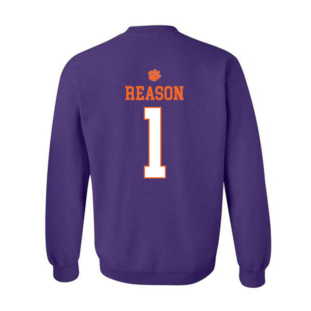 Clemson - NCAA Women's Soccer : Nona Reason - Classic Shersey Crewneck Sweatshirt-1