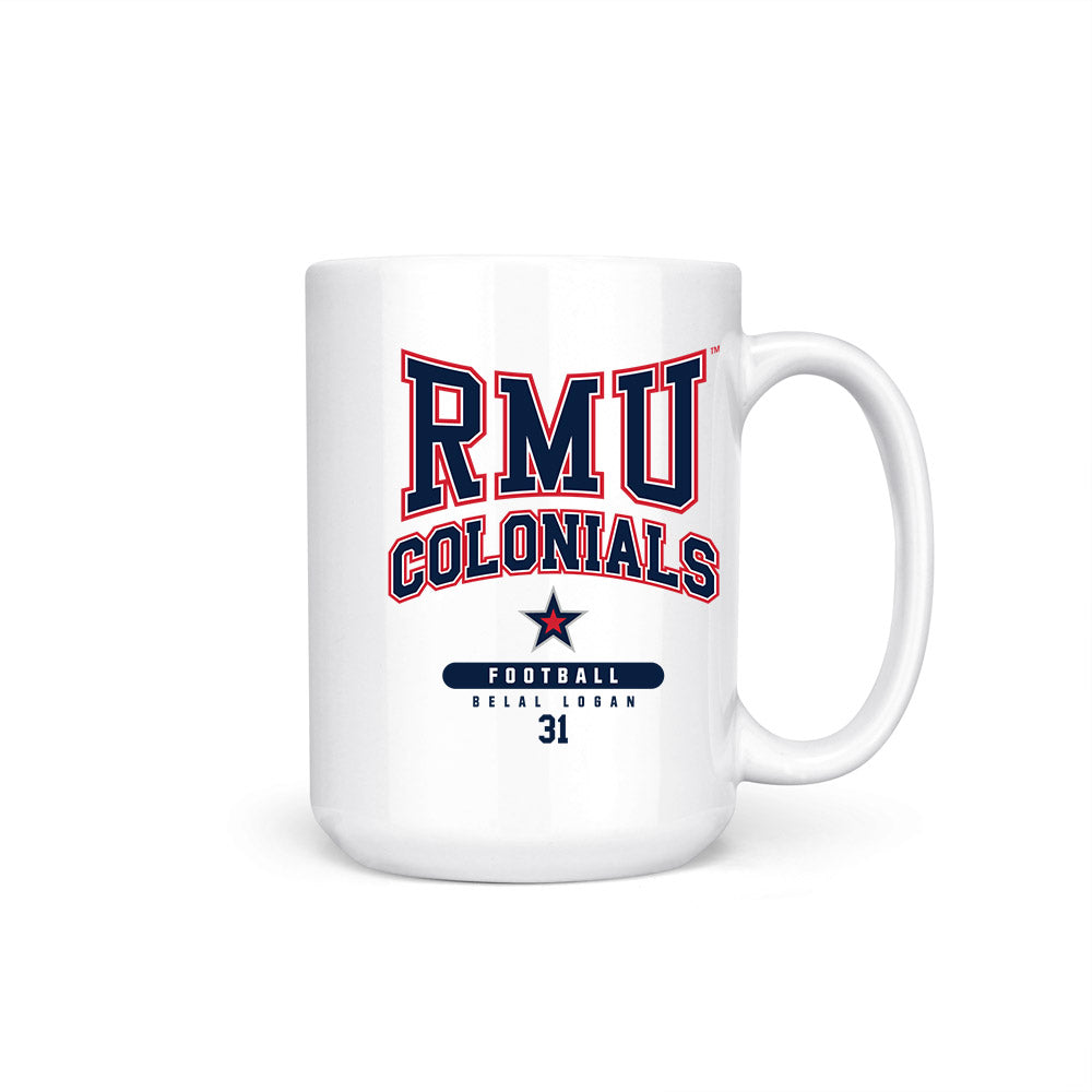 Robert Morris - NCAA Football : Belal Logan - Coffee Mug-0