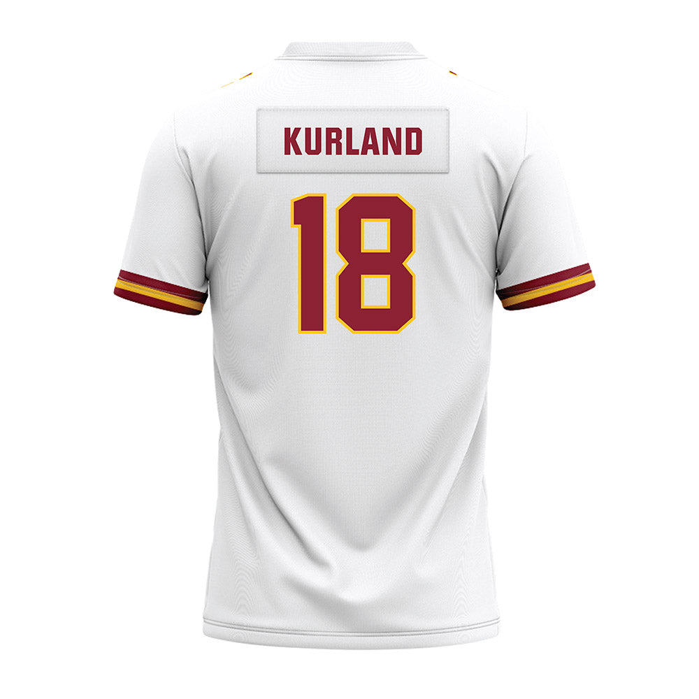 Iowa State - NCAA Football : Hudson Kurland - White Premium Football Jersey-1