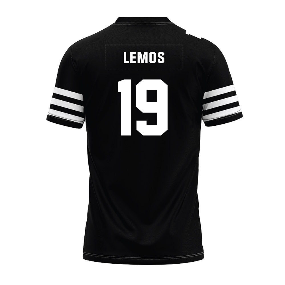 Iowa State - NCAA Football : Eddie Lemos - Black Premium Football Jersey-1