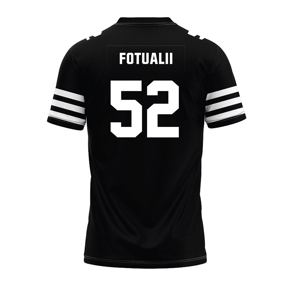 Iowa State - NCAA Football : Kingston Fotualii - Black Premium Football Jersey-1