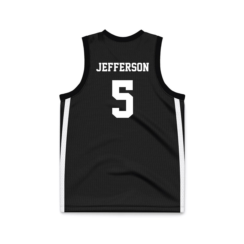 Iowa State - NCAA Men's Basketball : Joshua Jefferson - Black Basketball Jersey-1