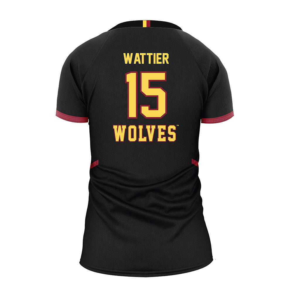 NSU - NCAA Women's Volleyball : Sidonia Wattier - Black Volleyball Jersey-1