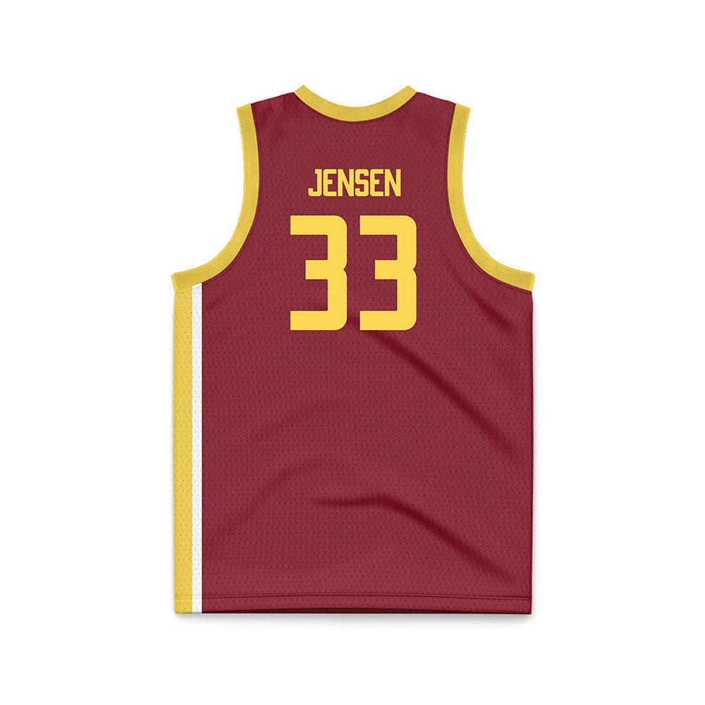 NSU - NCAA Women's Basketball : Brooke Jensen - Maroon Basketball Jersey-1