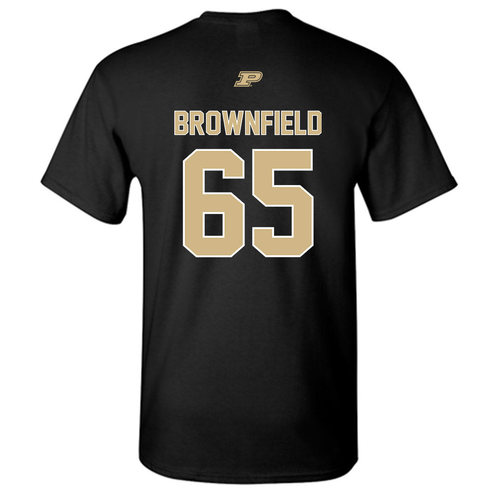 Purdue - NCAA Football : Brock Brownfield - Sports Shersey T-Shirt-1