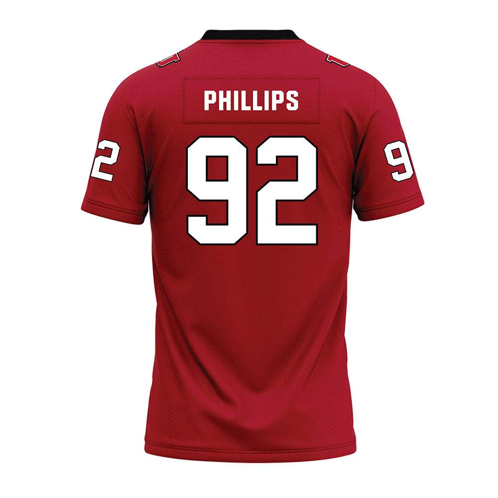 Utah - NCAA Football : Orion Phillips - Red Premium Football Jersey-1