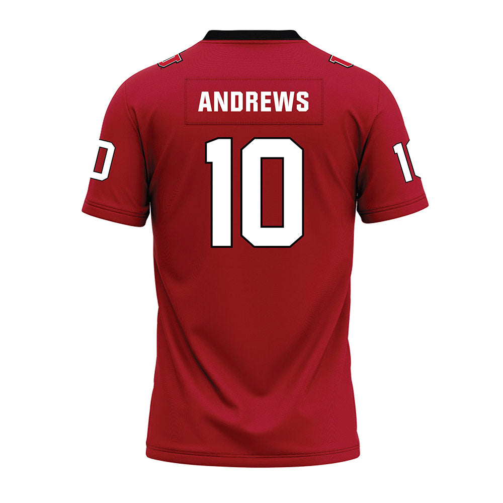 Utah - NCAA Football : Hunter Andrews - Red Premium Football Jersey-1
