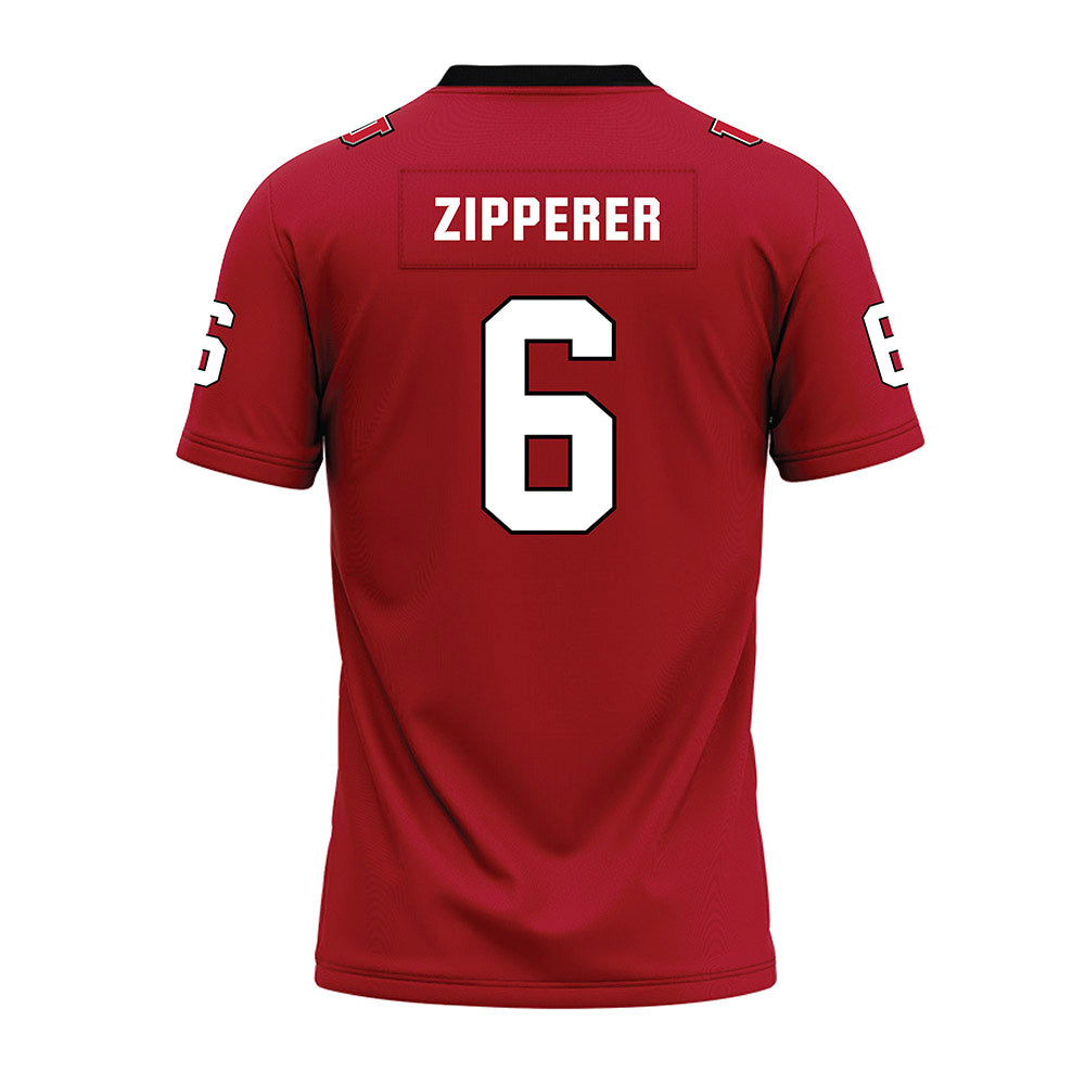 Utah - NCAA Football : Daidren Zipperer - Red Premium Football Jersey-1