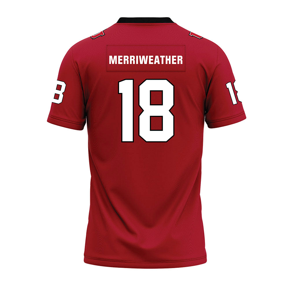 Utah - NCAA Football : Tobias Merriweather - Red Premium Football Jersey-1