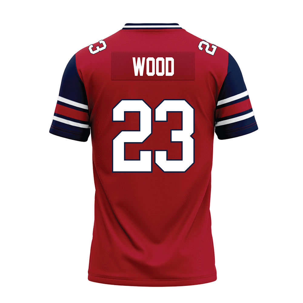 Liberty - NCAA Football : Cameron Wood - Red Premium Football Jersey-1