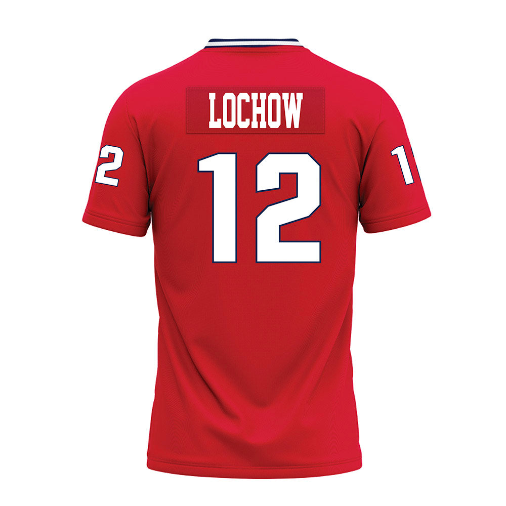 Dayton - NCAA Football : Gavin Lochow - Red Premium Football Jersey