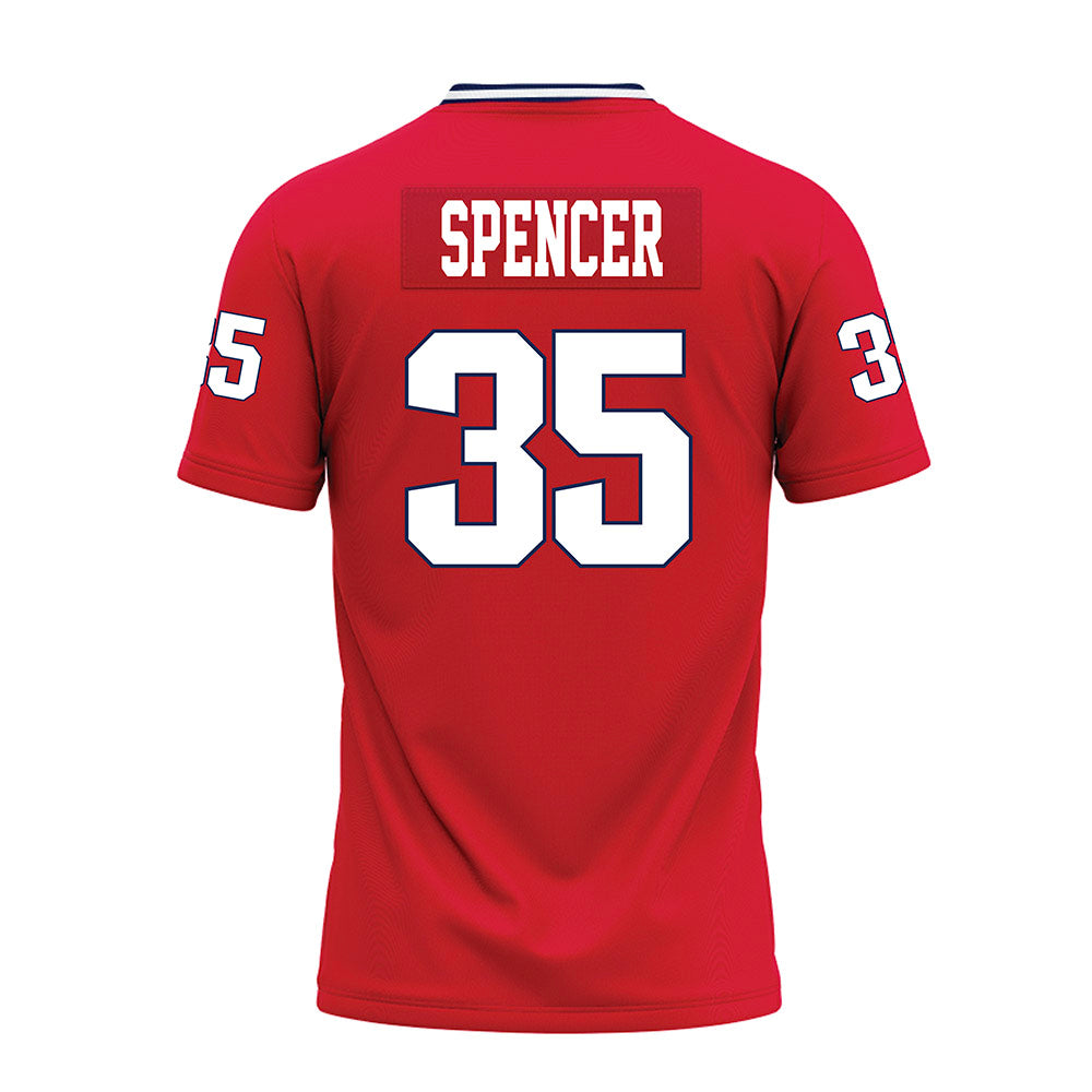 Dayton - NCAA Football : Noah Spencer - Red Premium Football Jersey-1