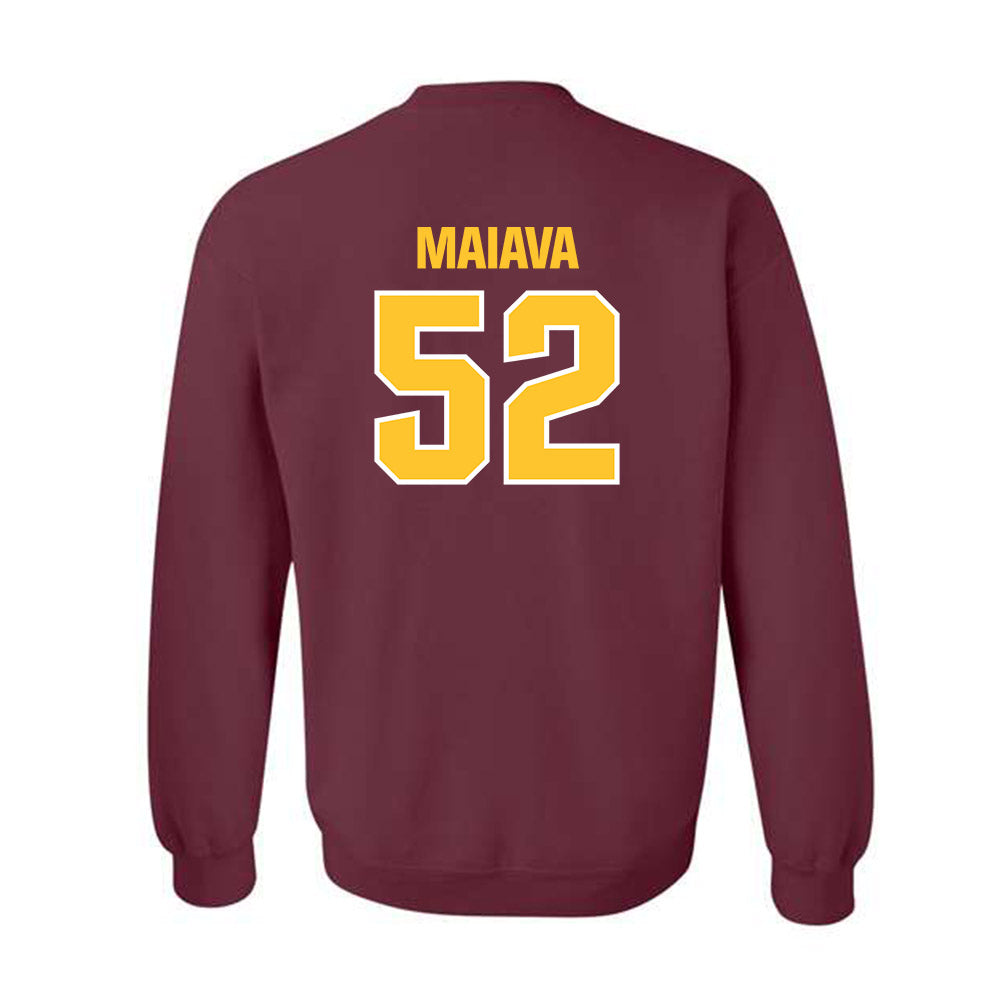 Central Michigan - NCAA Football : Dom Maiava - Classic Shersey Crewneck Sweatshirt-1