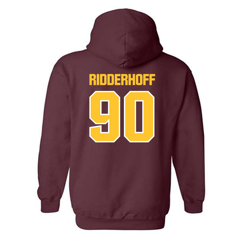 Central Michigan - NCAA Football : Connor Ridderhoff - Classic Shersey Hooded Sweatshirt-1