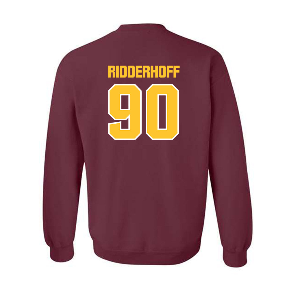 Central Michigan - NCAA Football : Connor Ridderhoff - Classic Shersey Crewneck Sweatshirt-1