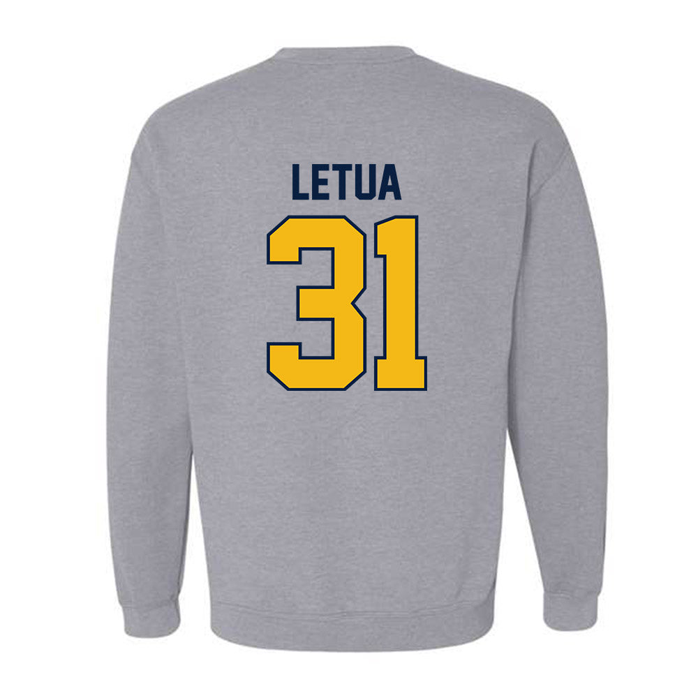 Northern Arizona - NCAA Football : Jaiden Letua - Classic Shersey Crewneck Sweatshirt-1