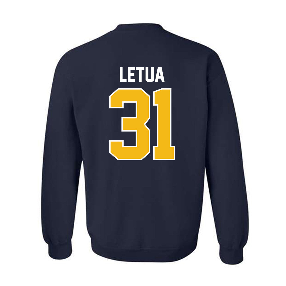 Northern Arizona - NCAA Football : Jaiden Letua - Classic Shersey Crewneck Sweatshirt-1