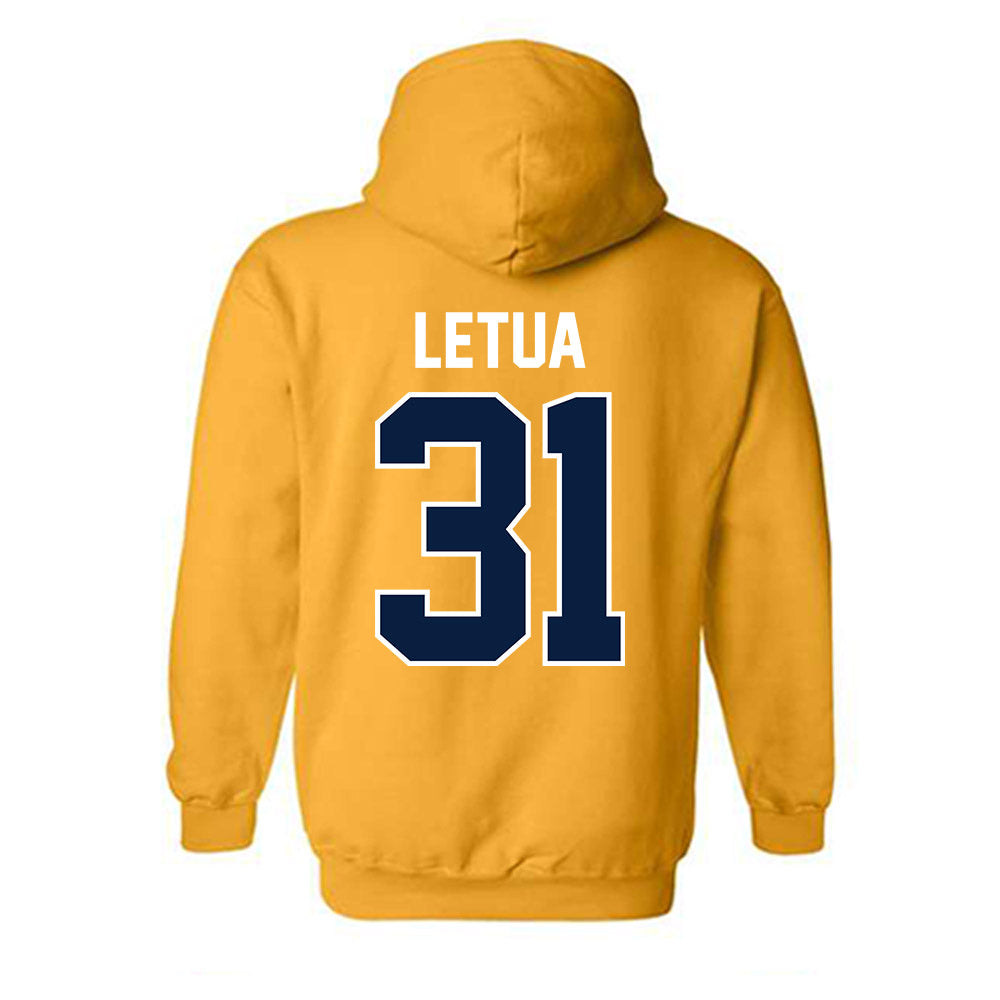 Northern Arizona - NCAA Football : Jaiden Letua - Classic Shersey Hooded Sweatshirt-1