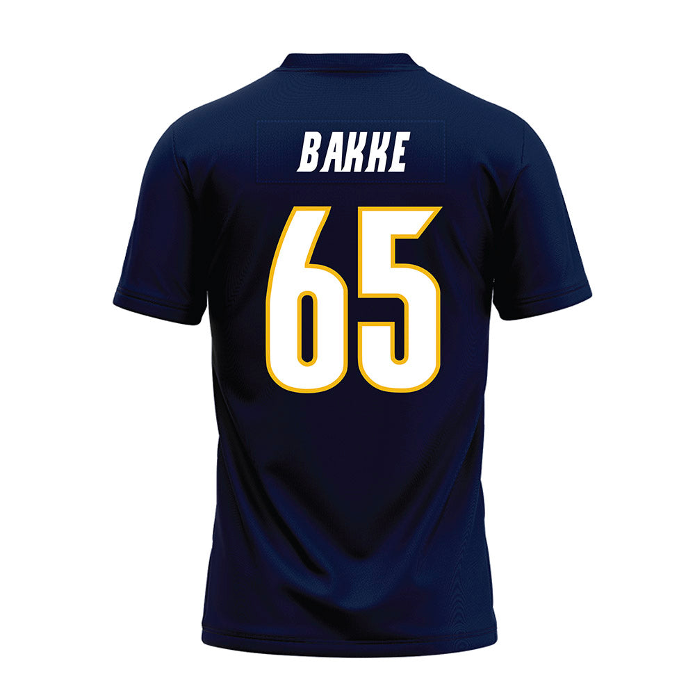 Northern Arizona - NCAA Football : Brady Bakke - Navy Premium Football Jersey-1
