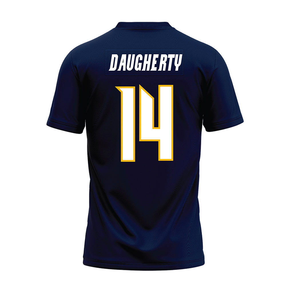 Northern Arizona - NCAA Football : Hayden Daugherty - Navy Premium Football Jersey-1
