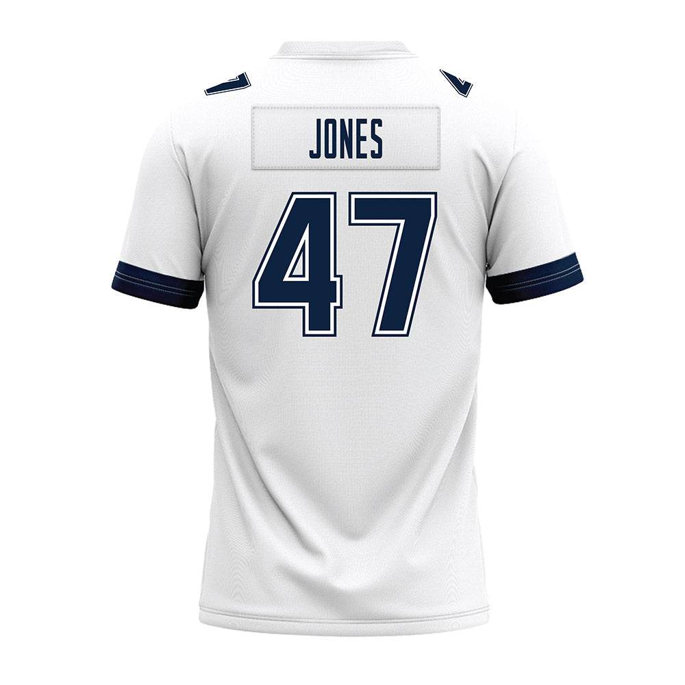 UConn - NCAA Football : Jayden Jones - White Premium Football Jersey-1