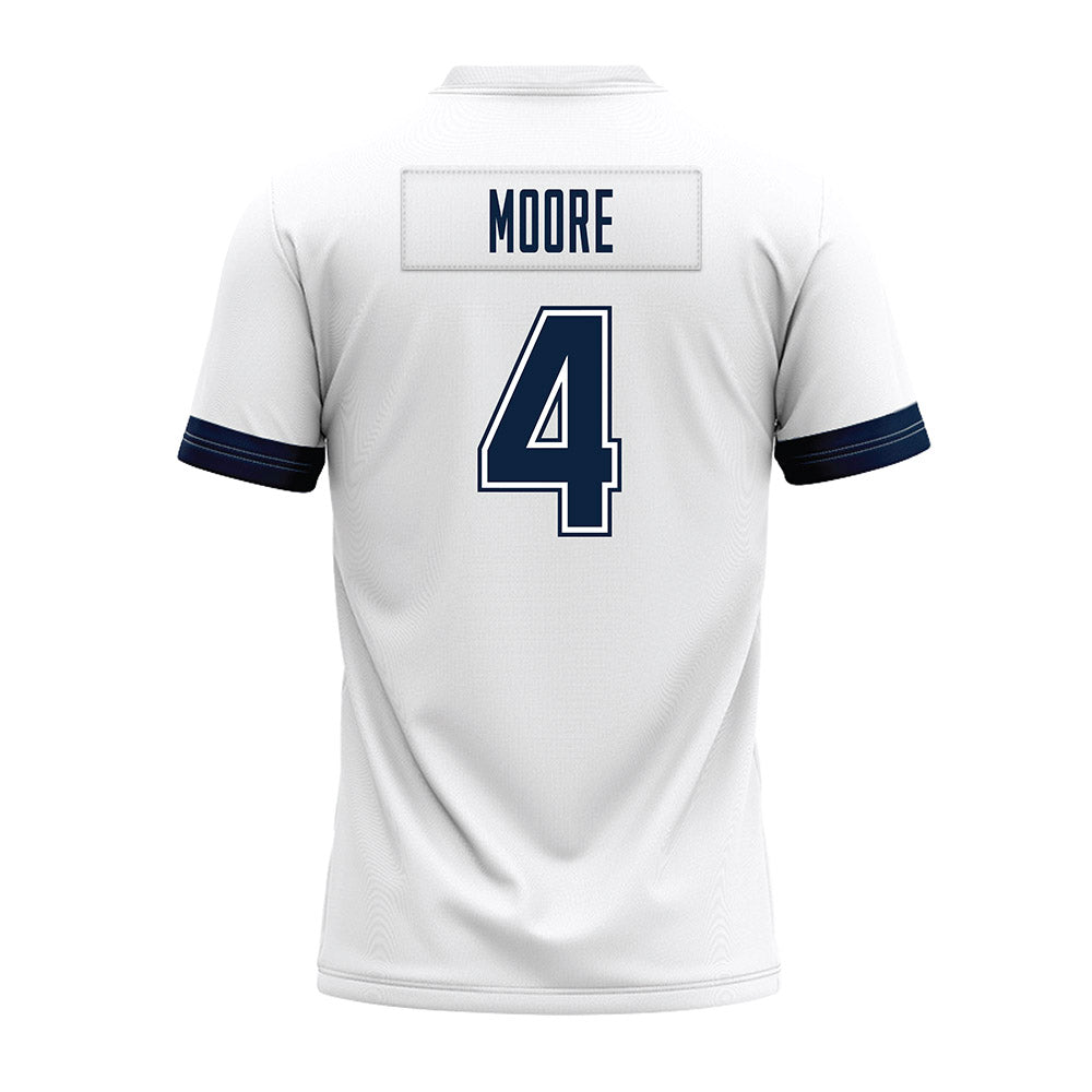 UConn - NCAA Football : Braedyn Moore - White Premium Football Jersey-1