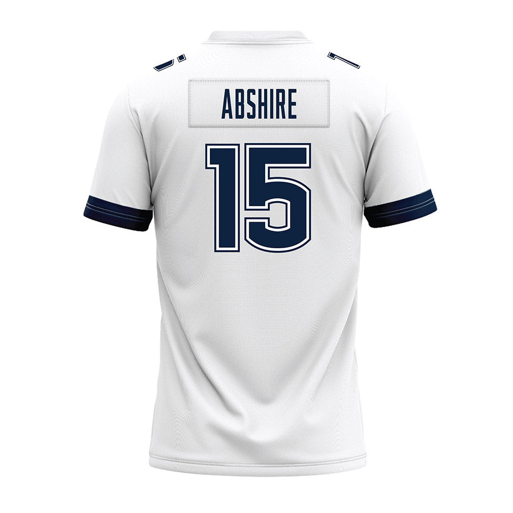 UConn - NCAA Football : Cam Abshire - White Premium Football Jersey-1