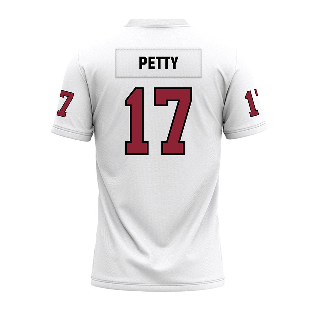 Troy - NCAA Football : Jace Petty - White Premium Football Jersey-1