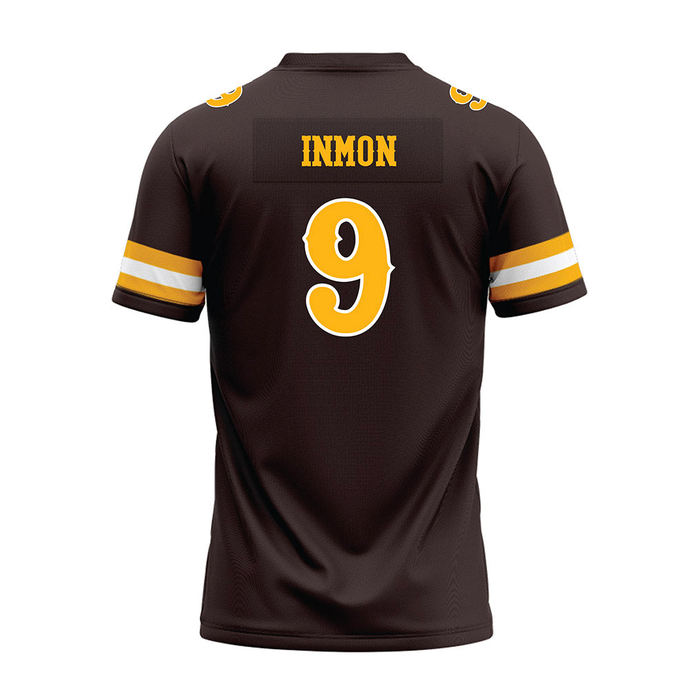 Wyoming - NCAA Football : Bj Inmon - Brown Premium Football Jersey-1