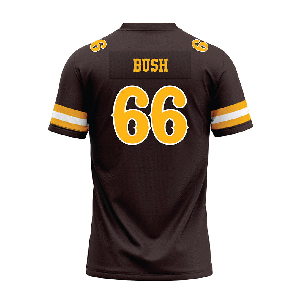 Wyoming - NCAA Football : Johnathan Bush - Brown Premium Football Jersey-1