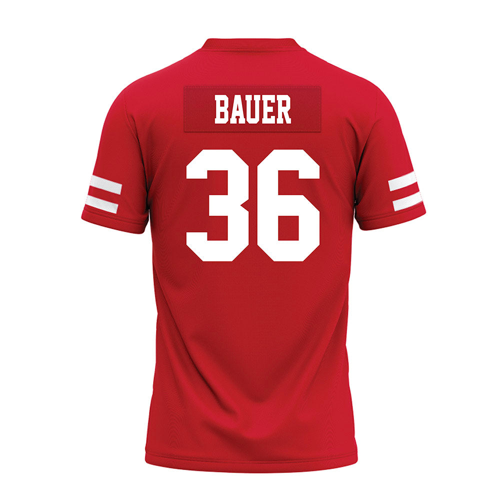 Nebraska - NCAA Football : Rowdy Bauer - Premium Football Jersey-1