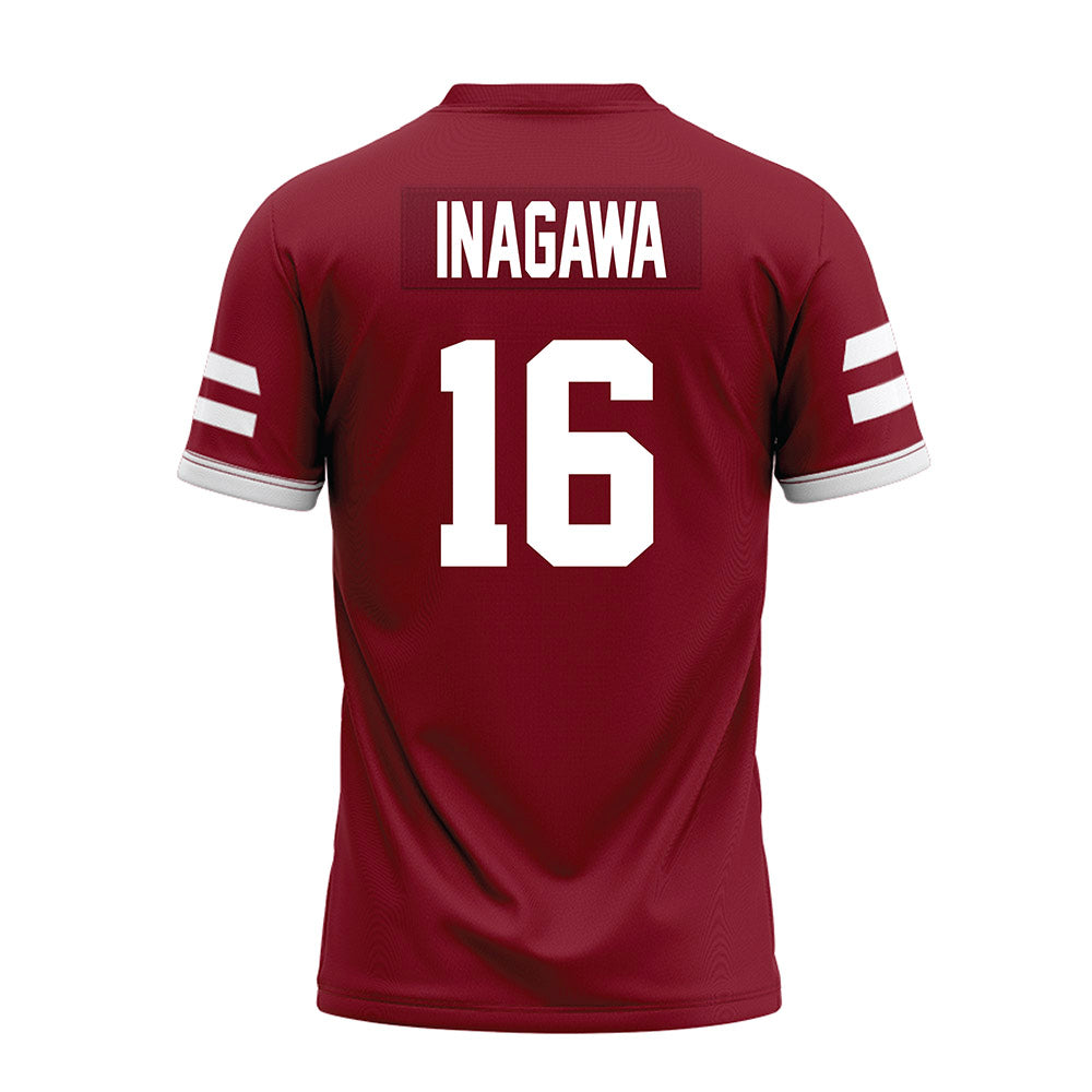 UMass - NCAA Football : Logan Inagawa - Premium Football Jersey-1
