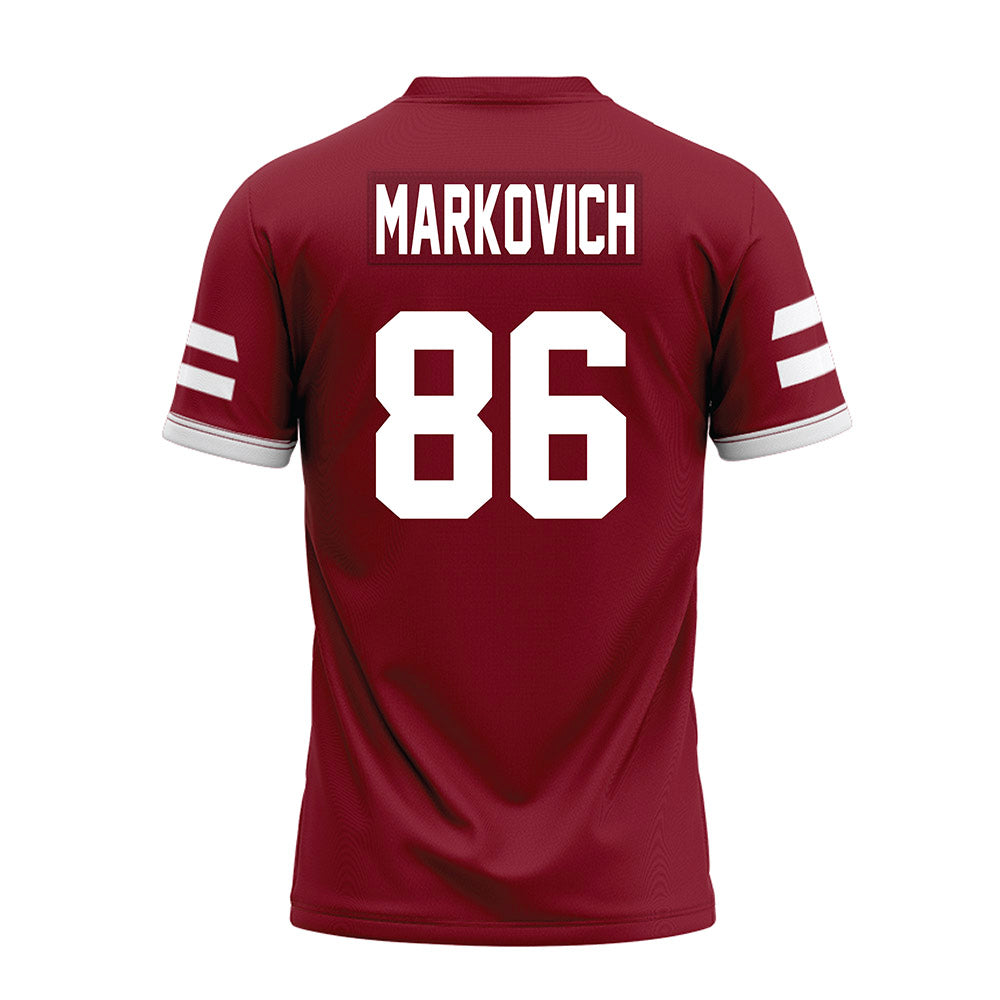 UMass - NCAA Football : Jax Markovich - Premium Football Jersey-1