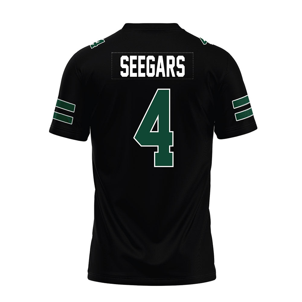 Ohio - NCAA Football : Kaci Seegars - Black Premium Football Jersey-1