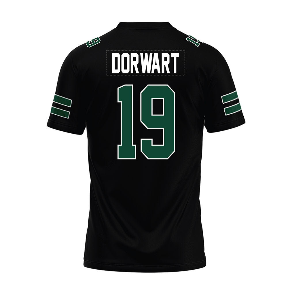 Ohio - NCAA Football : Dom Dorwart - Black Premium Football Jersey-1