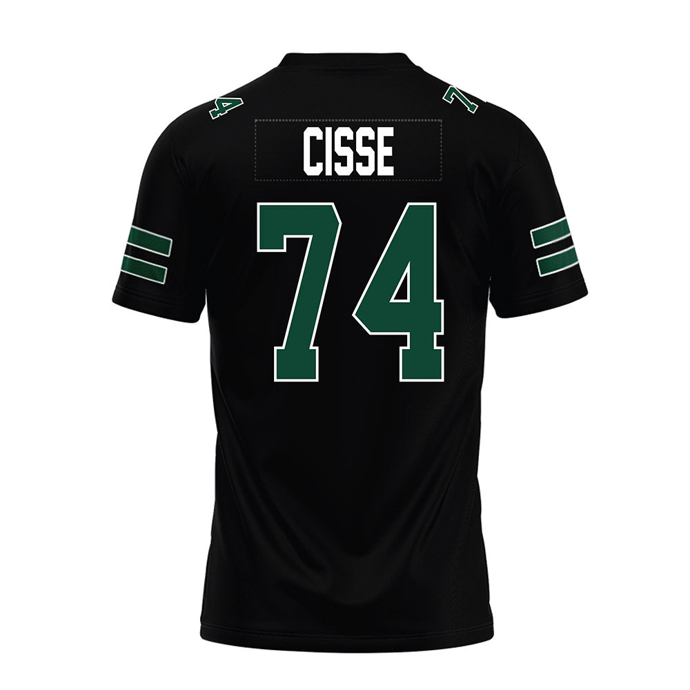 Ohio - NCAA Football : Tigana Cisse - Black Premium Football Jersey-1