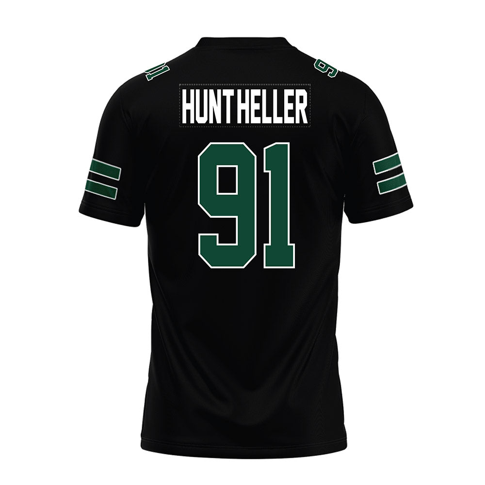 Ohio - NCAA Football : Nate Hunt-Heller - Black Premium Football Jersey-1